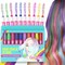 GirlZone 10-Piece Hair Chalk Set for Girls, Temporary Multicolor Hair Color for Kids, Chalk Pens Kit, Easy to Apply & Remove, Dress Up Parties, Role Play & Costumes, Birthday Gift Toys